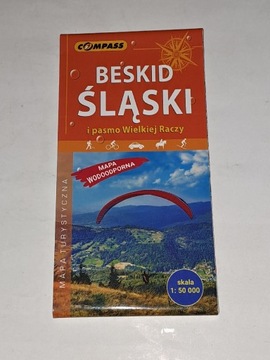 Mapa Beskid Śląski pasmo WielkiejRaczy wodoodporna