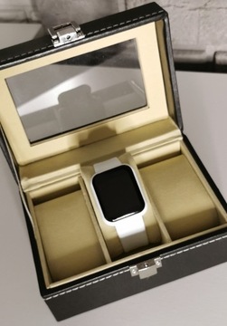 Smartwatch smart okrągła koperta biały white