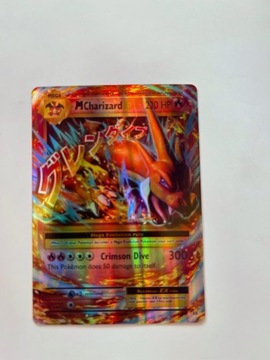 Karta „Mega Charizard Ex” z serii pokemon