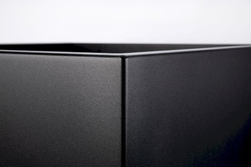 Doniczka aluminiowa 45 x 45 x 45 cm czarna