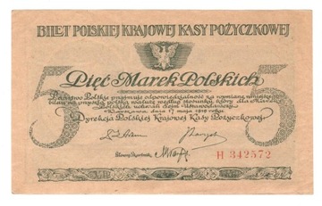 Polska, 5 marek polskich, 17.05.1919