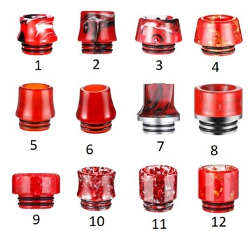 drip tip ustnik 810 koncowka czerwony