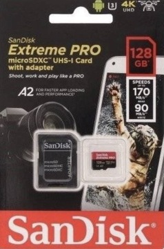 KARTA SANDISK EXTREME PRO 128GB