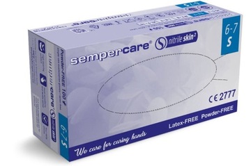 SEMPERCARE SKIN 2 rękawice Nitrylowe PF R. S (200)