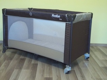 łóżeczko turystyczne moolino brązowe NOWE