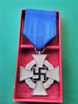 Krzyż za 25lat służby, KOMPLET, oryginał,Niemcy