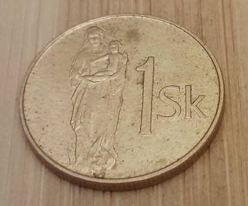 1 koruna krona Słowacja 1995