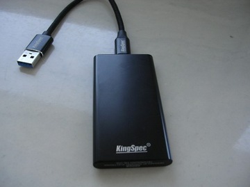 Dysk zewnętrzny SSD KingSpec 480GB USB-C + etui