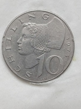 243 Austria 10 szylingów, 1974