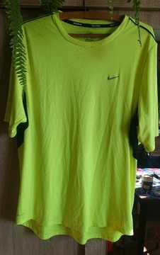 Nike running koszulka neon L bdb