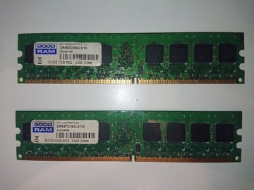 Kości RAM DDR2 po 1GB - GOODRAM GR667D264L5/1G