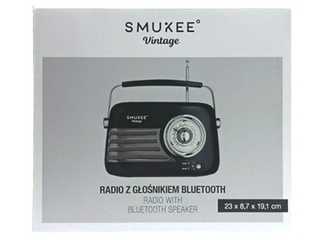 Smukee vintage radio przenośne bluetooth głośnik !