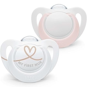 NUK Star smoczek dla niemowląt bez BPA 0-6  różowy