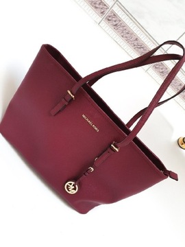 Michael Kors torebka burgundowa shopper bag