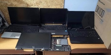 Zestaw laptopów części serwisowych kadłubki 