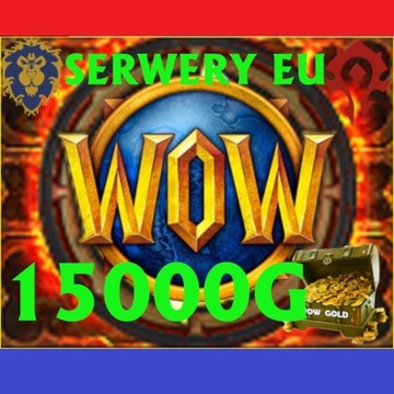 WoW GOLD Złoto 15000 WOTLK Classic KAŻDY SERWER AH