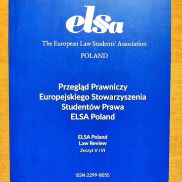 Przegląd Prawniczy ELSA Poland zeszyt 5 rok 2017