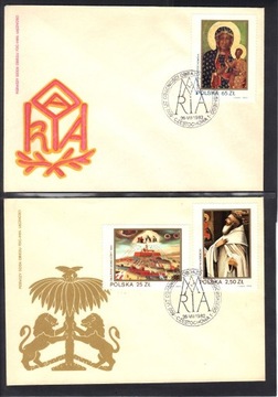  koperta FDC - 2670 - 2672 - 1982r.