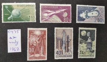 0435 Czechosłowacja 1962 ** wady
