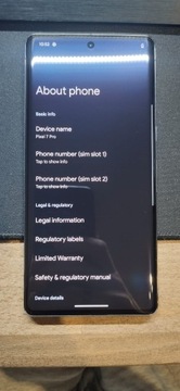 Google Pixel 7 PRO 12/128GB szary