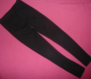 H&M Candy Couture czarne grubsze legginsy roz 158
