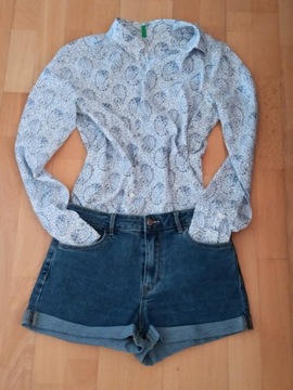 H&M spodnie krótkie jeans r.38 M