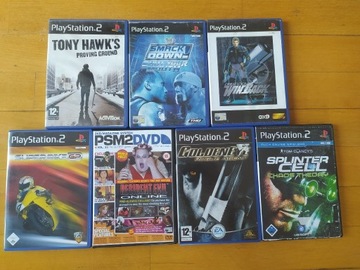 Zestaw 7 gier na konsole PS2 Playstation