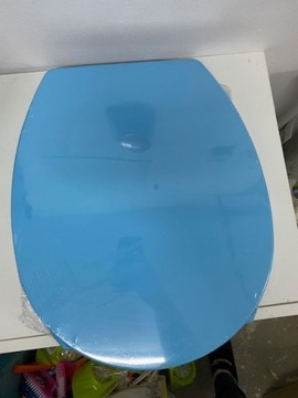 Deska sedesowa do WC niebieska turkusowa