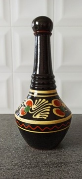 Butelka ceramiczna ciemna vintage
