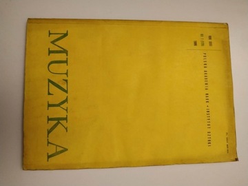 MUZYKA - ROK XXXI NR 1 (120) 1986 KWARTALNIK