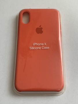 Plecki Apple silicone Case IPhone X pomarańczowy