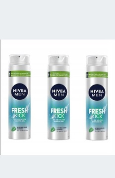 Nivea Men Fresh Kick 200 ml żel do golenia HITcena