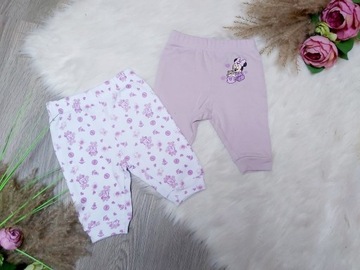 Legginsy Minnie Mouse fiolet dwupak 86