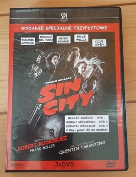 4 filmy DVD - Sin City, Pulp Fiction, Jackie Brown