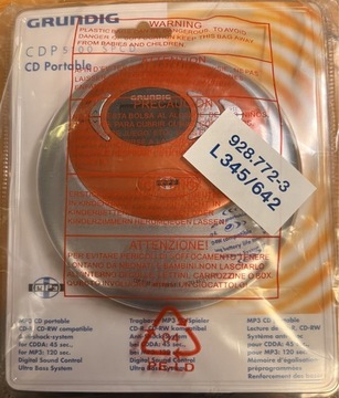 Discman CD MP3 Grunding CDP5100 fabrycznie nowy w blistrze