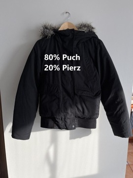 Kurtka puchowa H&M Premium 80% Puch 20% Pierz