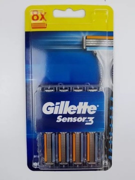 GILLETTE SENSOR 3 WKŁADY DO MASZYNKI 8szt