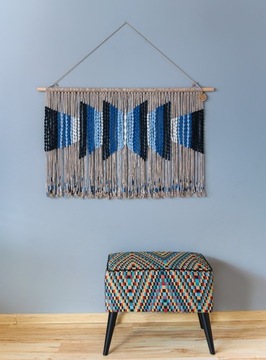 Makrama 112 cm x 73 cm boho scandi loft