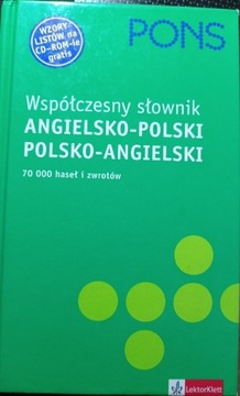 Słownik polsko-angielski, angielsko-polski Pons