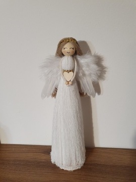 Anioł stojący 32cm Aniołek prezent Komunia Chrzest
