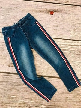 Legginsy  imitujący jeans 98/104