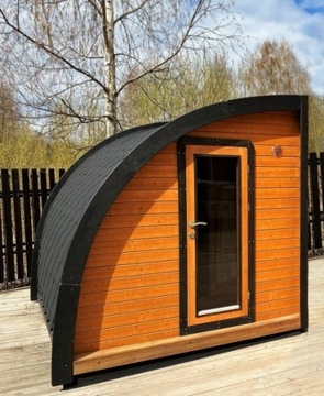 Sauna fińska PÓŁSAUNA 2,4 X 2,4m Domek Camping 