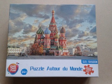 Puzzle Cerkiew Wasyla Błogosła 1000 używane 