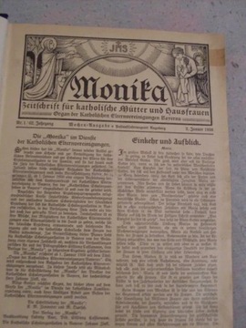 Czasopismo tygodnik Monika język niemiecki 1930 ro
