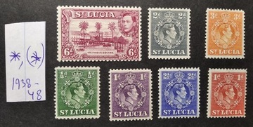 0423 St. Lucia Anglia kolonie 1938-48 * / (*)