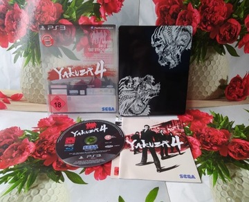 Yakuza 4 Kuro Edition Steelbook ! Stan BDB ! PS3 !