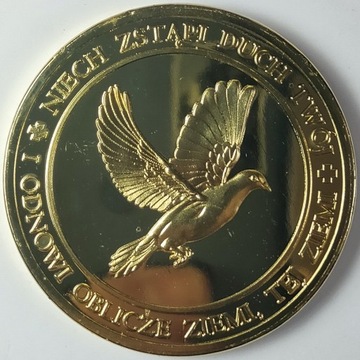 Medal Jan Paweł II Niech zstąpi duch twój