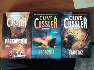 Zestaw Złodziej Przemytnik Sabotaż Clive Cussler 