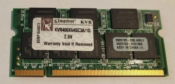 1GB DDR 400 MHz PC3200 do PowerBook G4 Aluminium