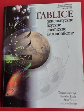 Tablice matematyczne fizyczne chemiczne astronomic